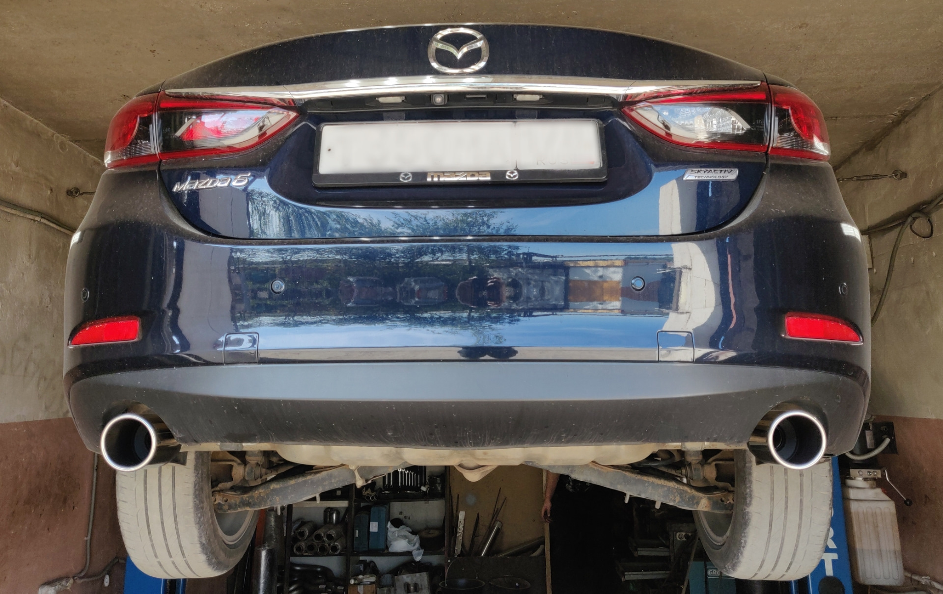 Насадки на глушитель Mg-Race — Mazda 6 (3G) GJ, 2 л, 2015 года ...