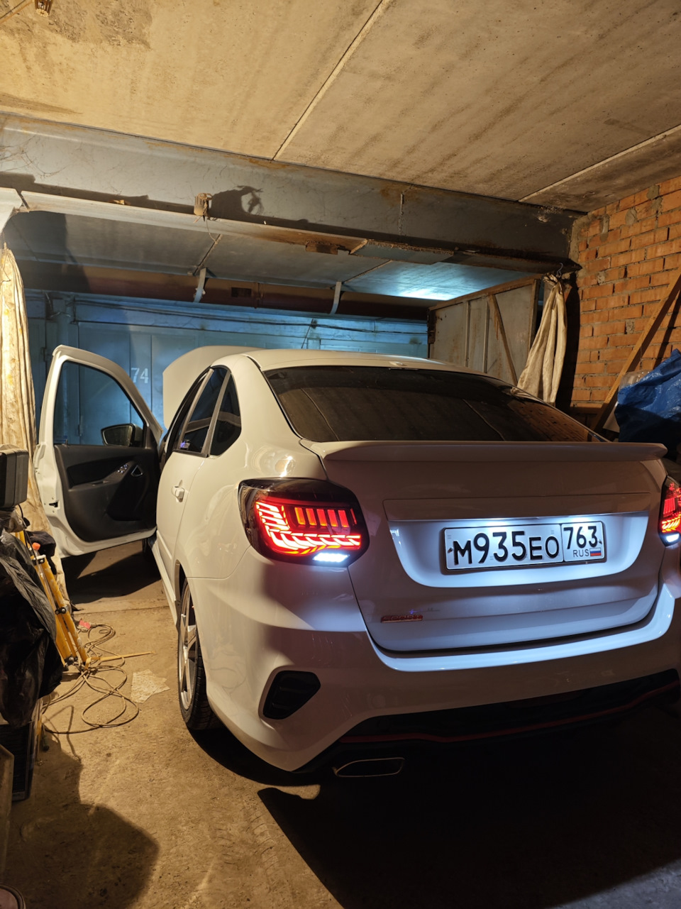 10 лет спустя… Led фонари лифтбек — Lada Гранта Drive Active, 1,6 л ...