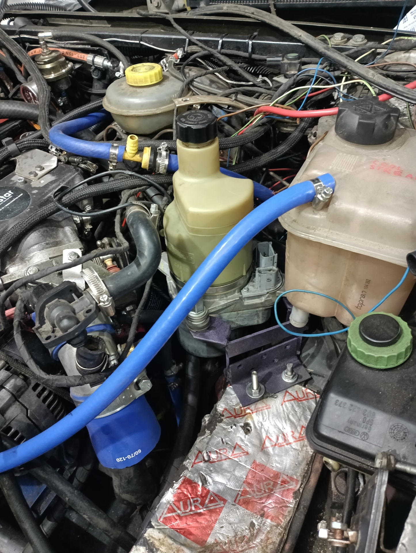 Электро ГУР VOLVO. Часть 1. Установка под капот — Audi 80 (B3), 1,8 л ...