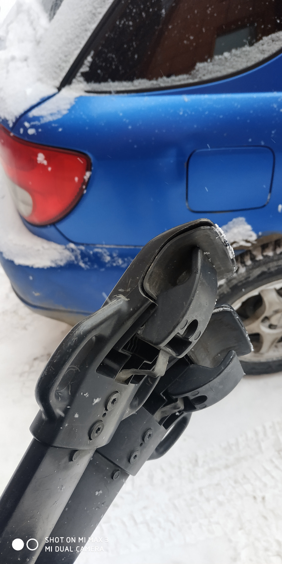 Штатные аэродинамические поперечины на рейлинги — Subaru Impreza (GD/GG ...