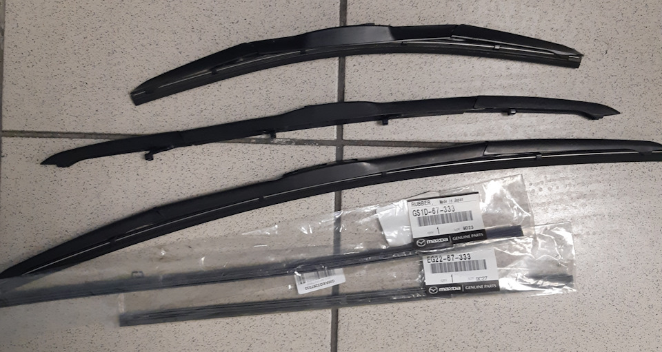 Резинки дворников OEM — Mazda 6 (2G) GH, 2,5 л, 2008 года | аксессуары ...