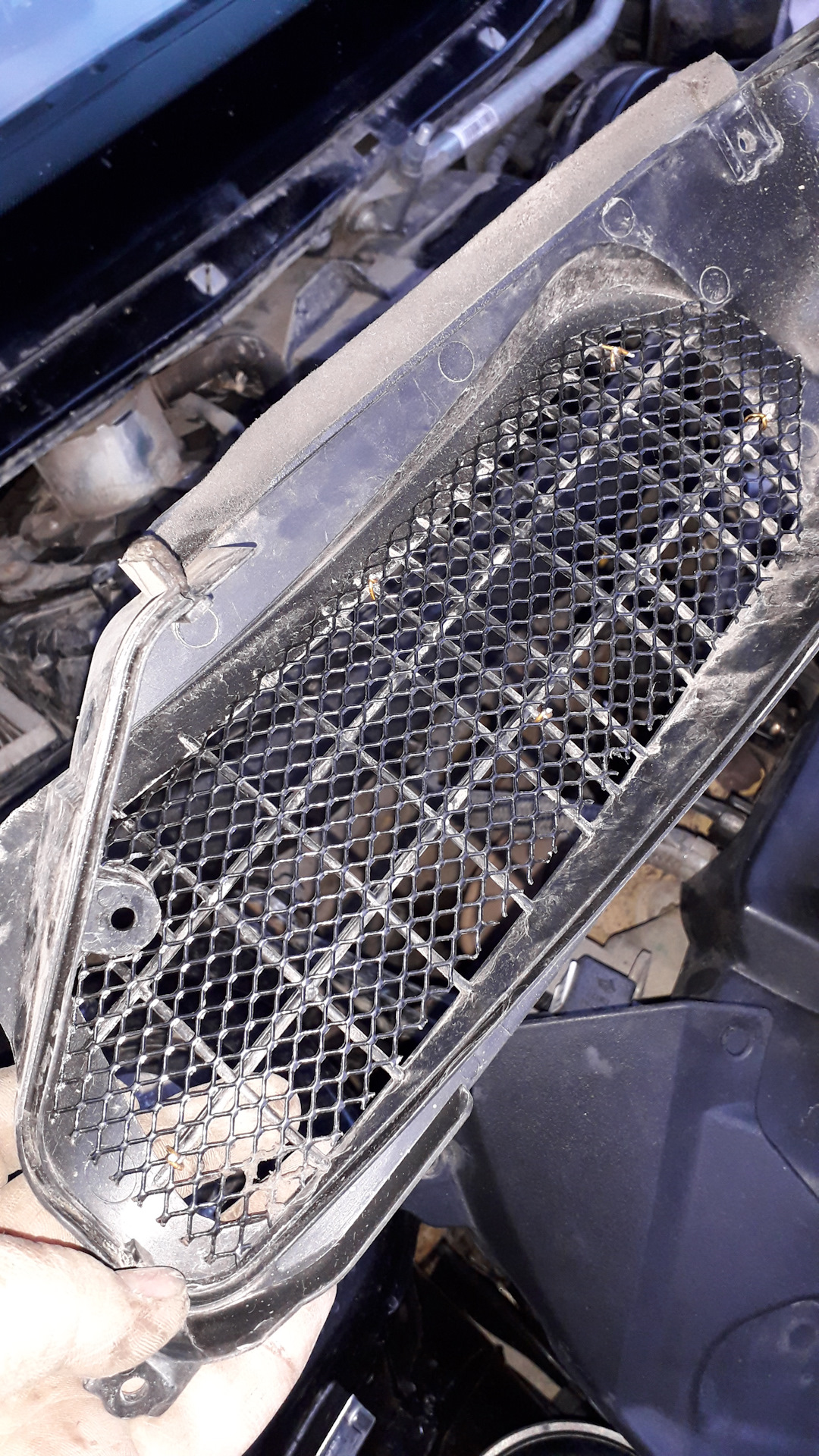 Защита воздухозаборника Lada Приора седан, 1,6 л, 2013 года тюнинг DRIVE2