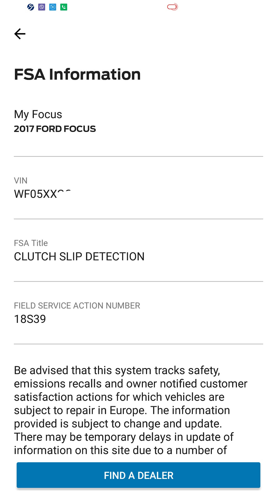 18S39 — CLUTCH SLIP DETECTION — Ford Focus III Hatchback, 1,5 л, 2017