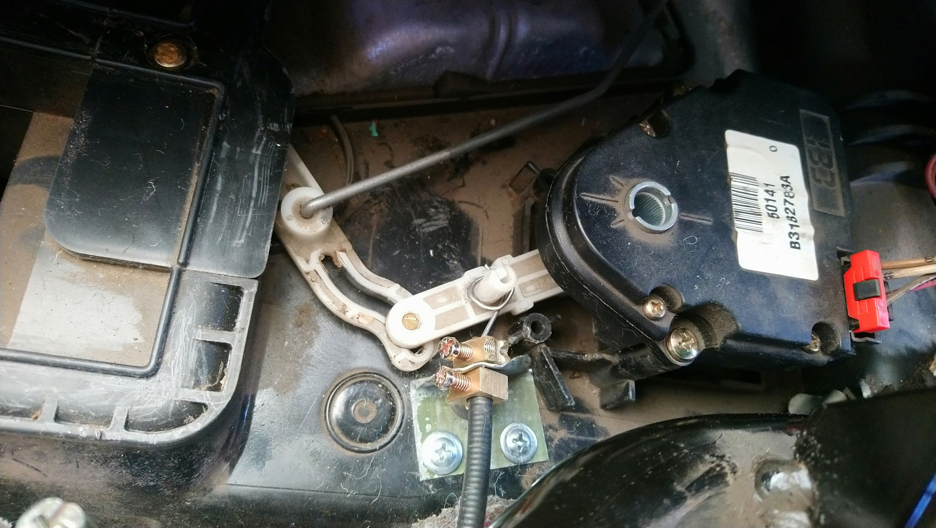 Механическая регулировка заслонок печки. — Mercedes-Benz M-Class (W163 ...