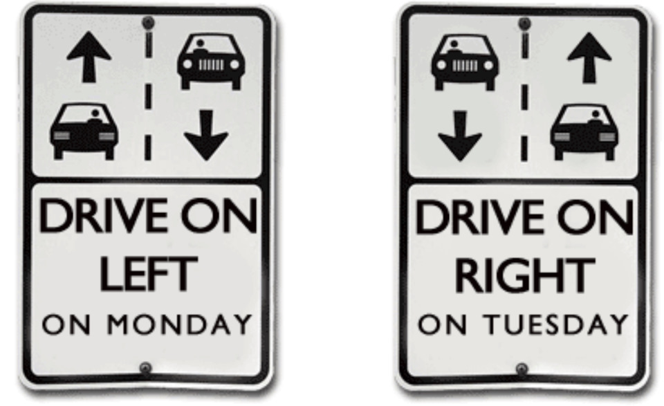 Break tuesday. Left Driving