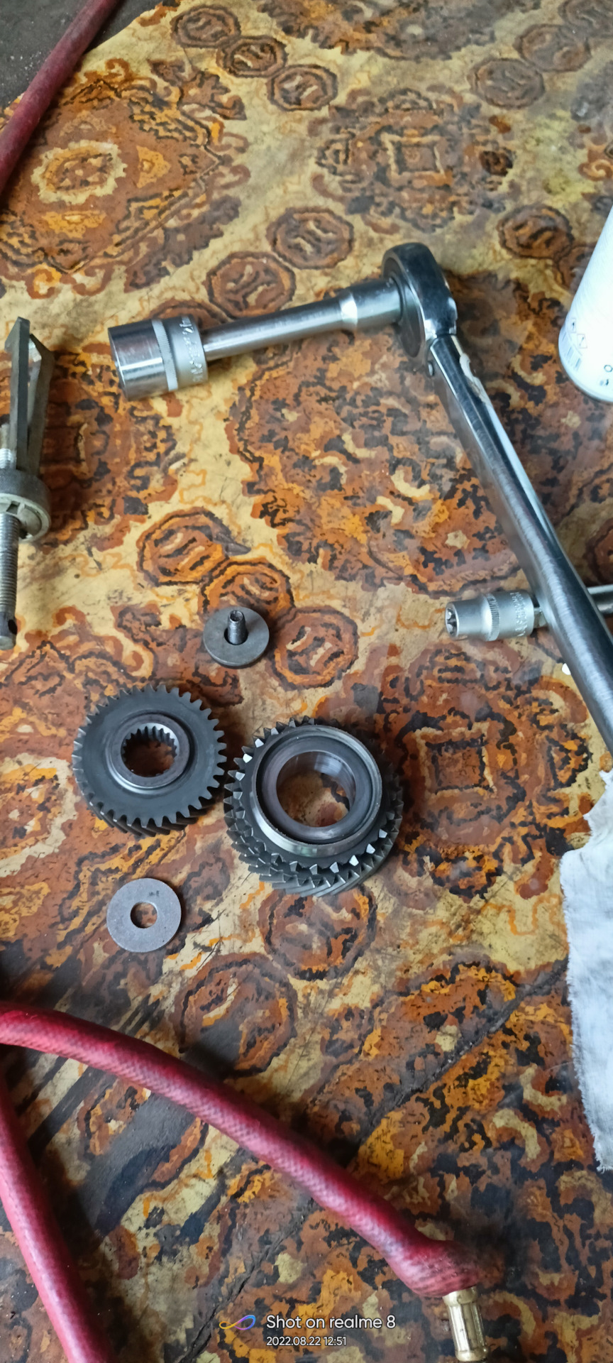 Замена шестерни пятой передачи — Nissan Qashqai (1G), 1,6 л, 2010 года ...