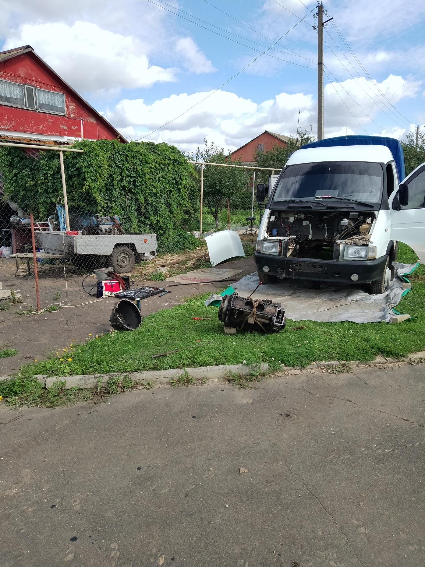 Замена мотора + переход с карбюратора на инжектор — ГАЗ Газель, 2,3 л ...