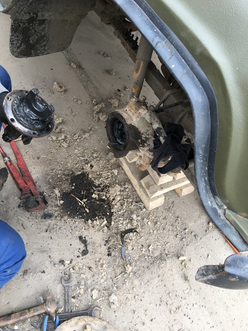 плановая установка дисковых тормозов — УАЗ 31512, 2,4 л, 2001 года ...