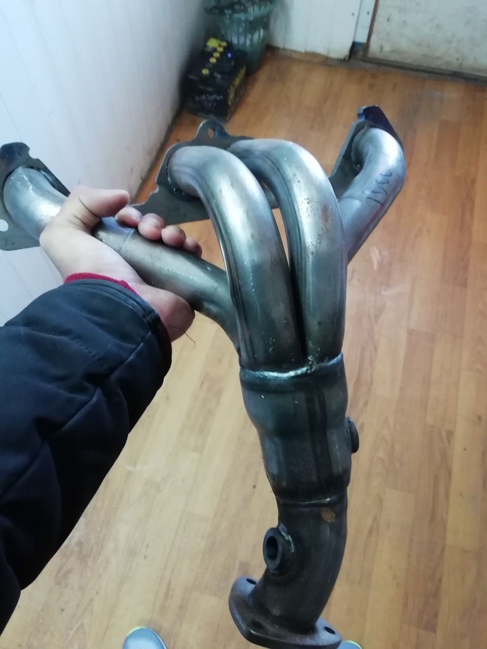 Замена катализатора на паук 4-1 — Lada Калина универсал, 1,6 л, 2010 ...