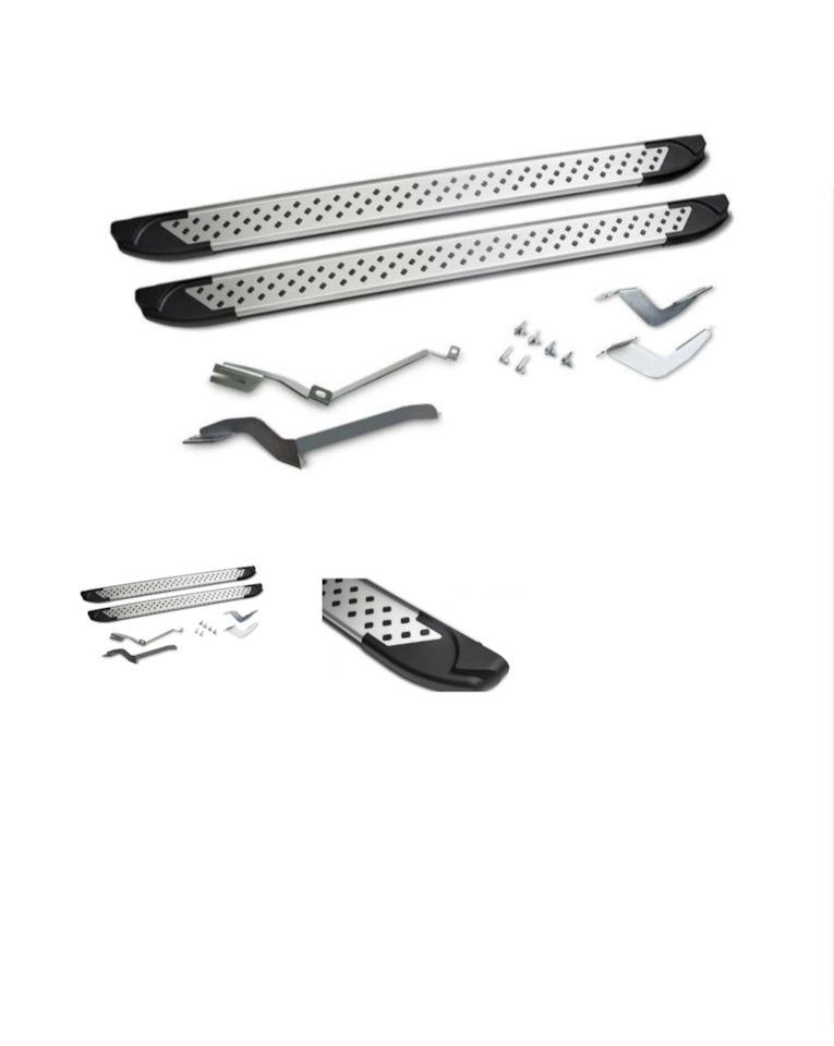 Пороги (подножки) алюминиевый профиль, Renault Duster на Renault Duster ...