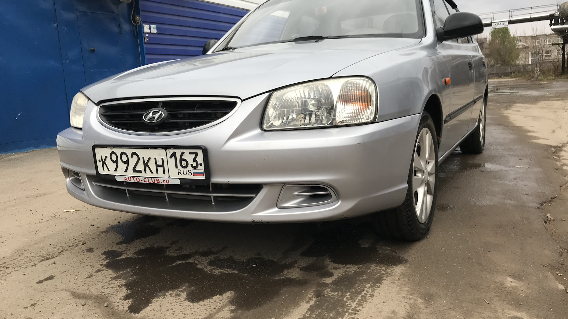 Hyundai Accent (2G) 1.5 бензиновый 2008 | Серый металлик на DRIVE2