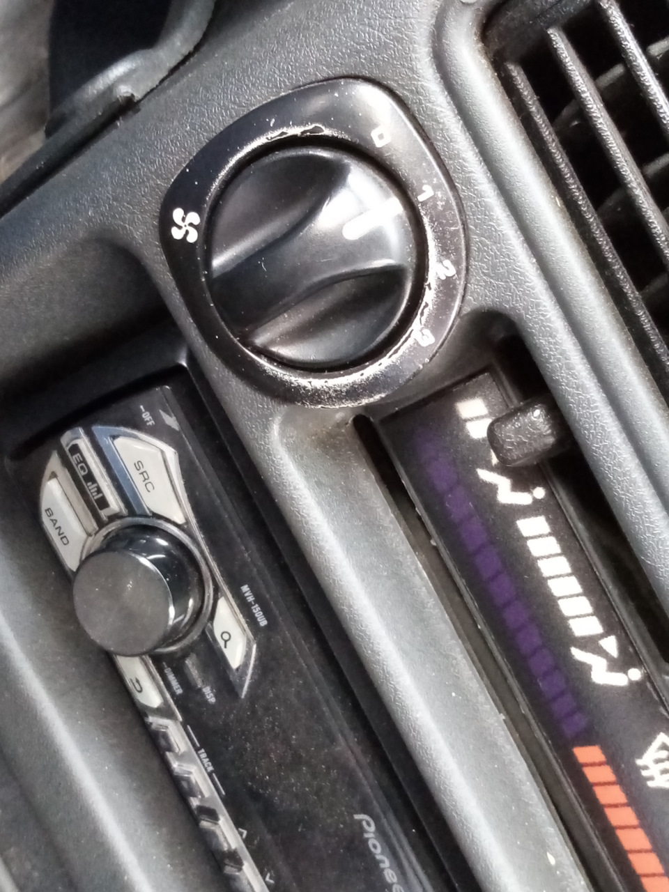 Шкала отопителя. — Lada 2115, 1,5 л, 2003 года | запчасти | DRIVE2