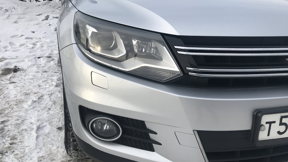 LED в салон и подсветку номера — Volkswagen Tiguan (1G), 2 л, 2012 года ...