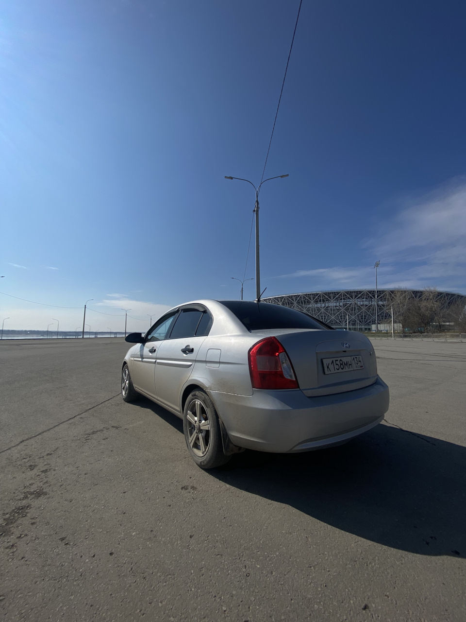 Теплые деньки и немножко фотографий машины — Hyundai Verna, 1,4 л, 2008  года | шины | DRIVE2