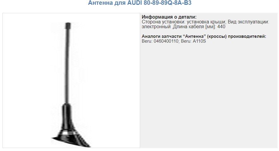 Фото в бортжурнале Audi 80 (B3). Запчасти на фото: 8089890