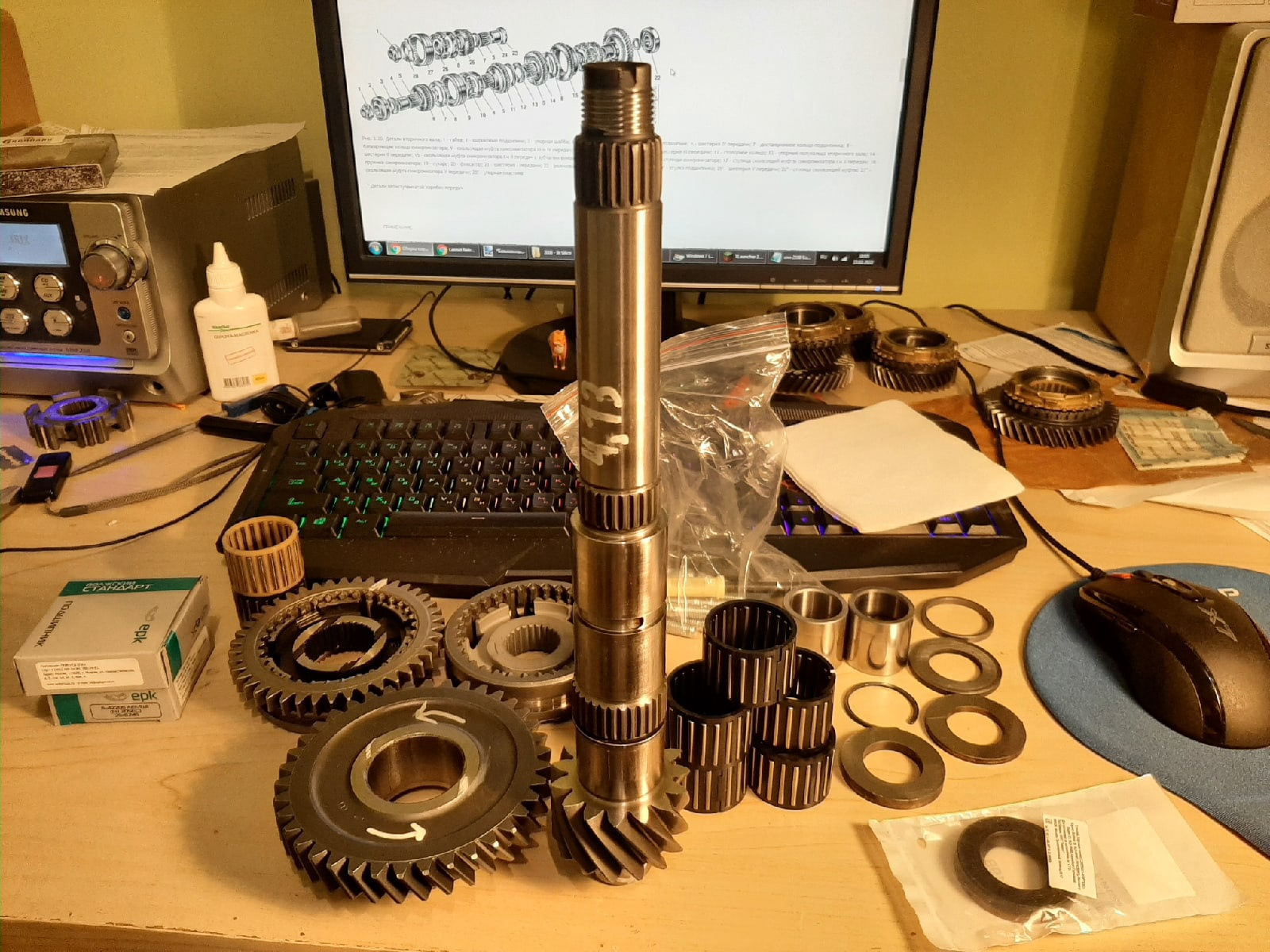 112 ряд (4 передача — стандарт), пара 4.13 и блокировка без преднатяга ...