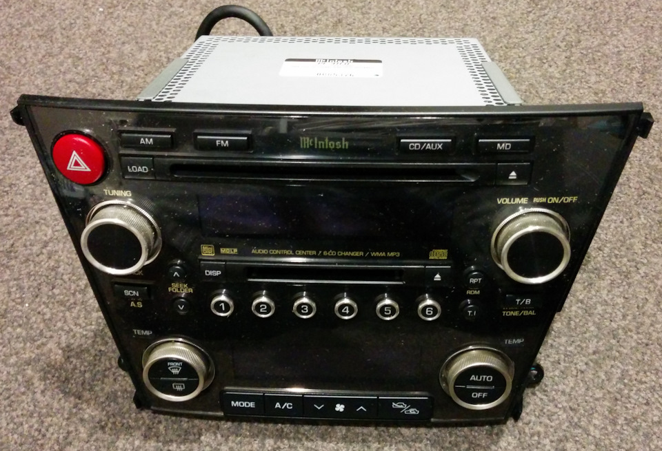 Pioneer 510BT в теле McIntosh — Subaru Outback (BP), 3 л, 2007 года ...