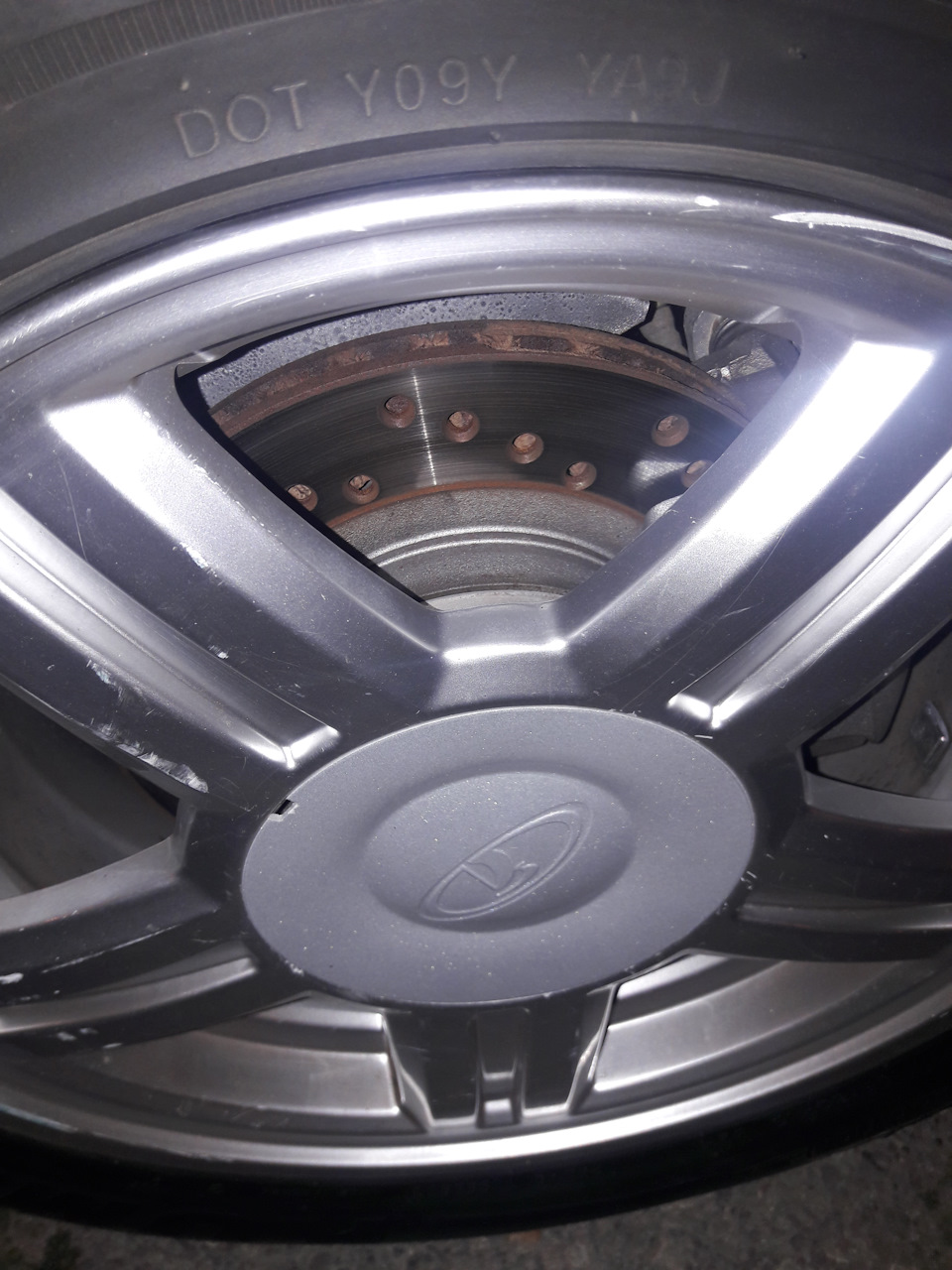 Биение тормозных дисков — Lada Калина универсал, 1,6 л, 2011 года ...