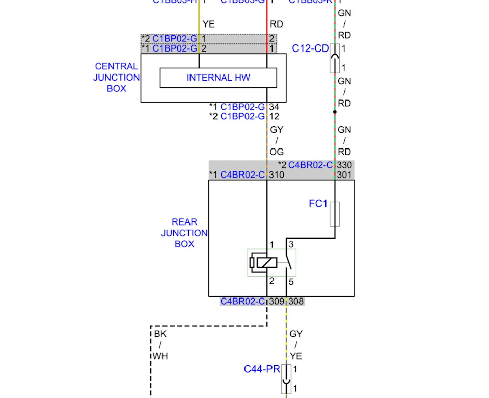 Вот схема. — Ford Galaxy (Mk III)