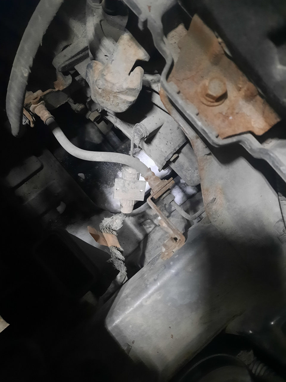 Провод массы с коробки на кузов — KIA Rio (3G), 1,6 л, 2012 года ...