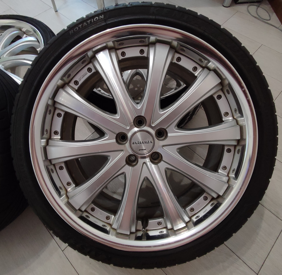 Шины летние 225/35 R19, кованые диски WORK 7,5Jx19 ET45 5x100 на Toyota ...