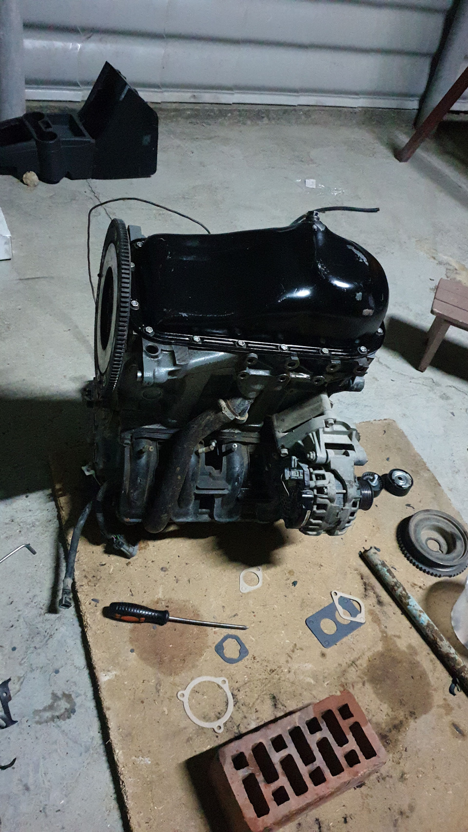 Пока занят установкой мотора от приора. — Lada 210740