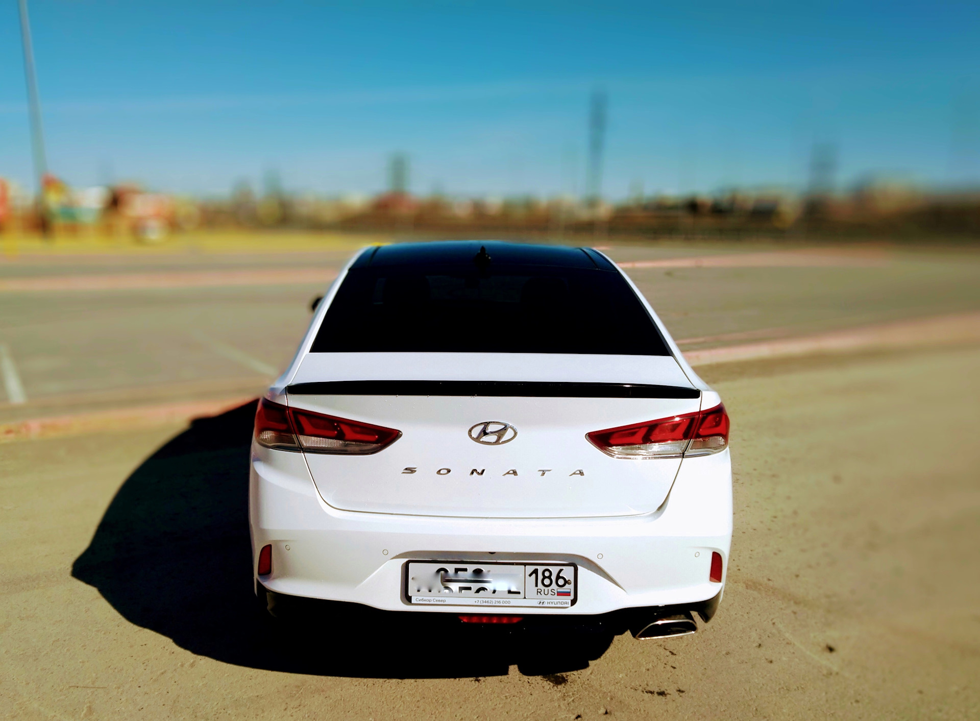 лип спойлер hyundai sonata 2018