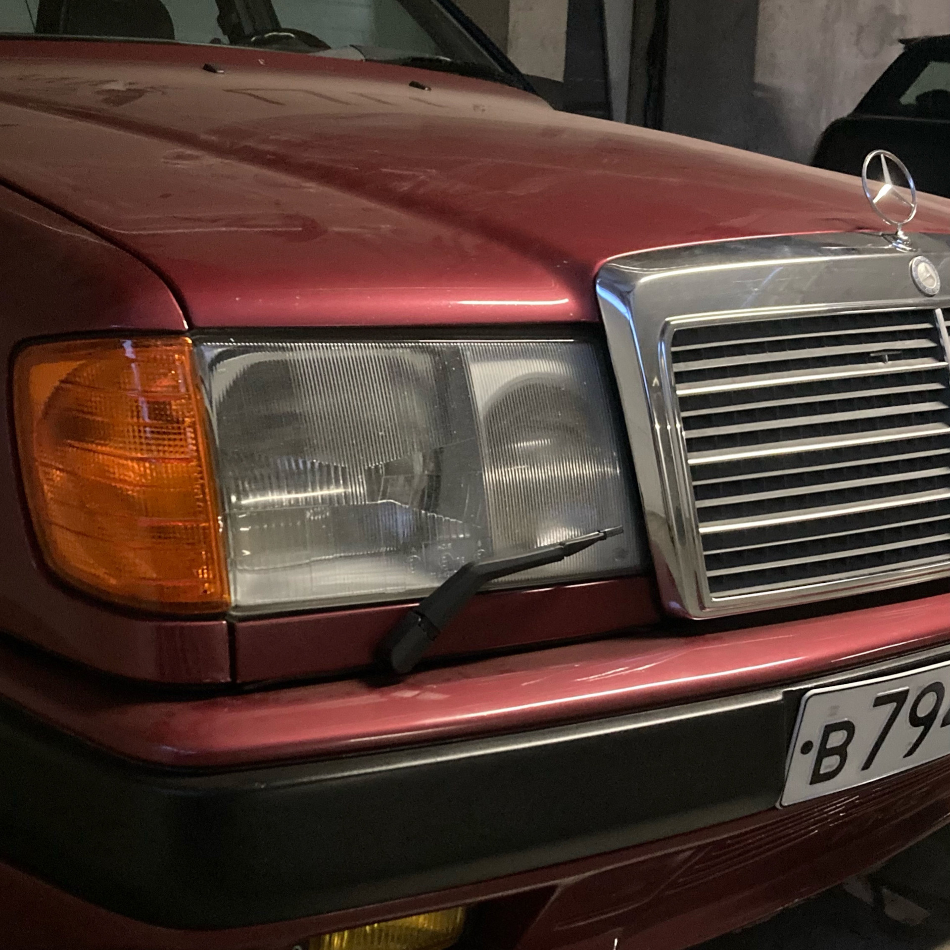 дворники фар — Mercedes-Benz E-class (W124), 2,3 л, 1989 года ...