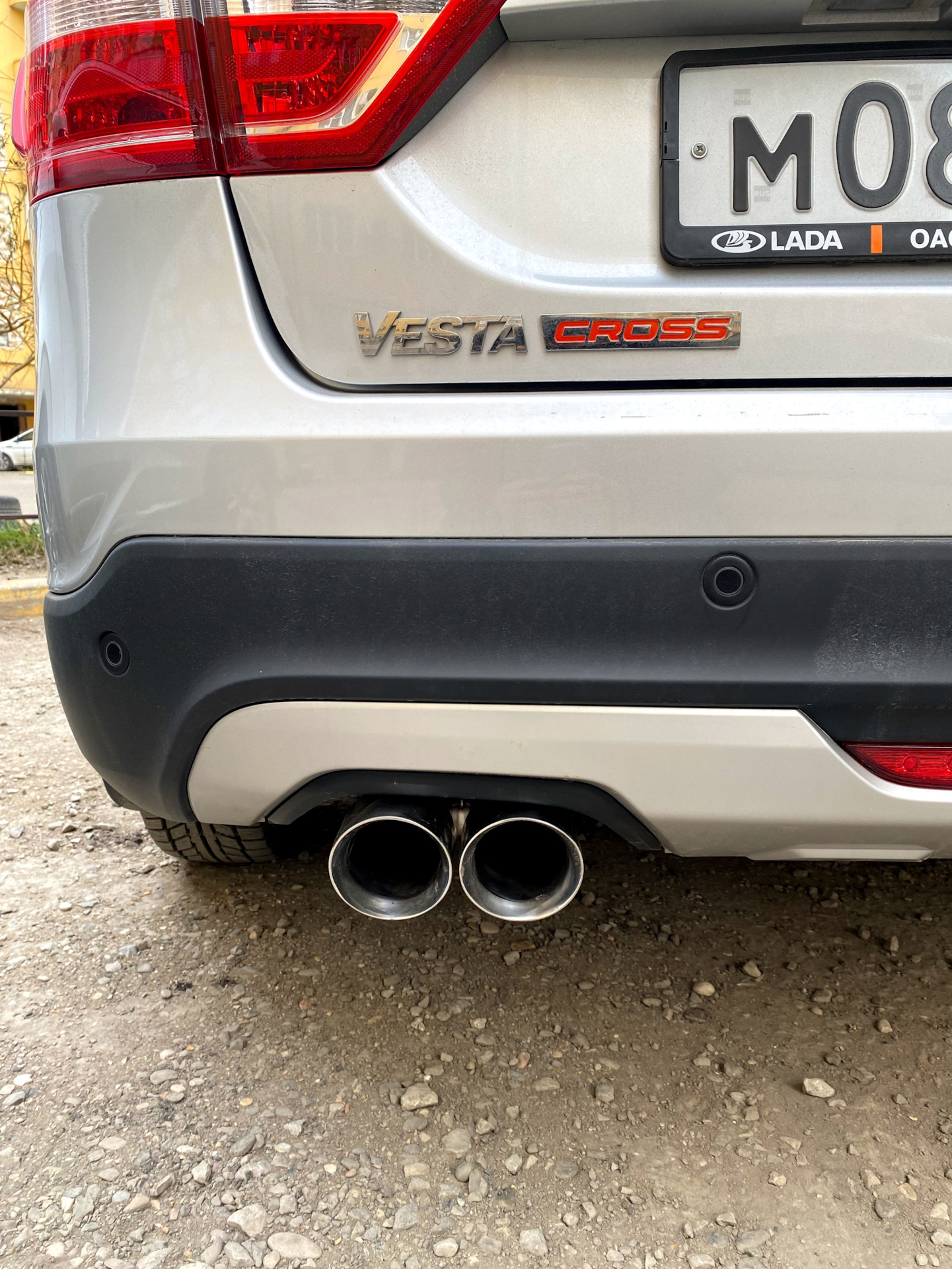 Насадка глушителя, Белшина моё всё). — Lada Vesta SW Cross (1G), 1,6 л ...