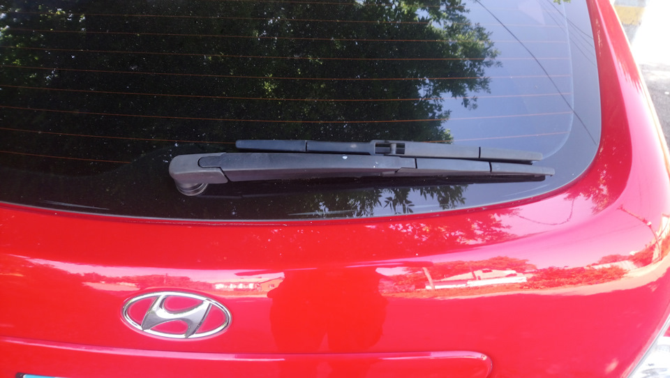 Задний дворник. — Hyundai Accent (3G), 1,6 л, 2008 года | расходники ...
