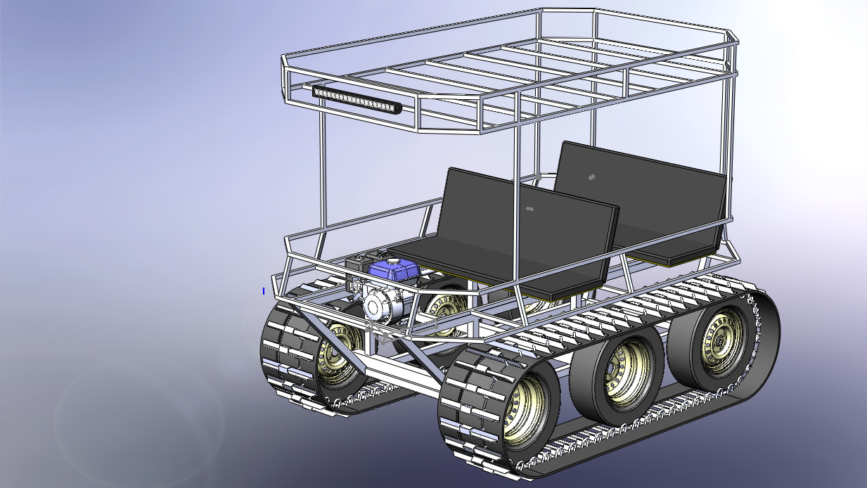 Гусеничный вездеход проект 1