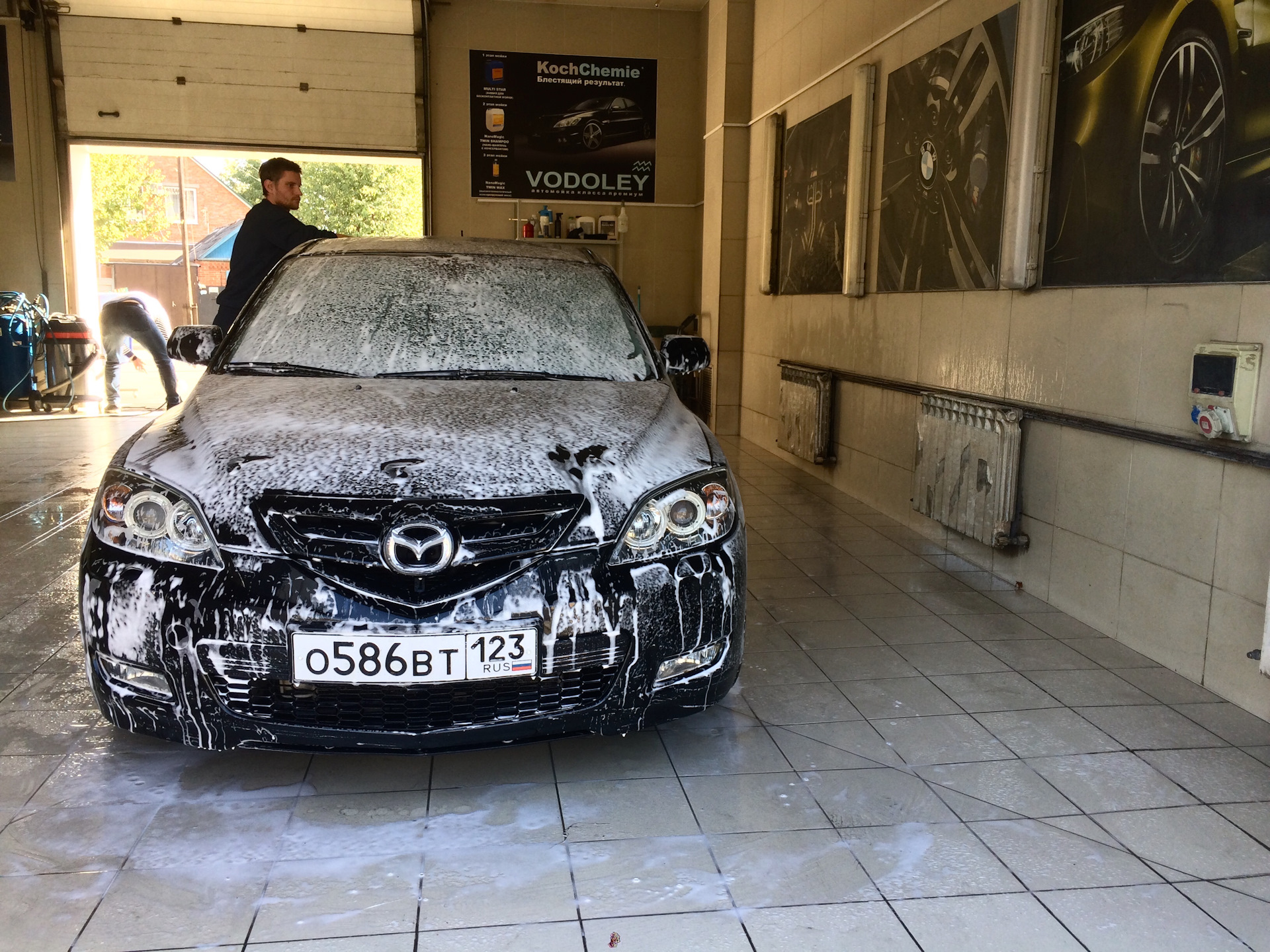 Первая мойка авто + видео, после полировки и нанесения керамики)) — Mazda 3  (1G) BK, 2 л, 2007 года | мойка | DRIVE2