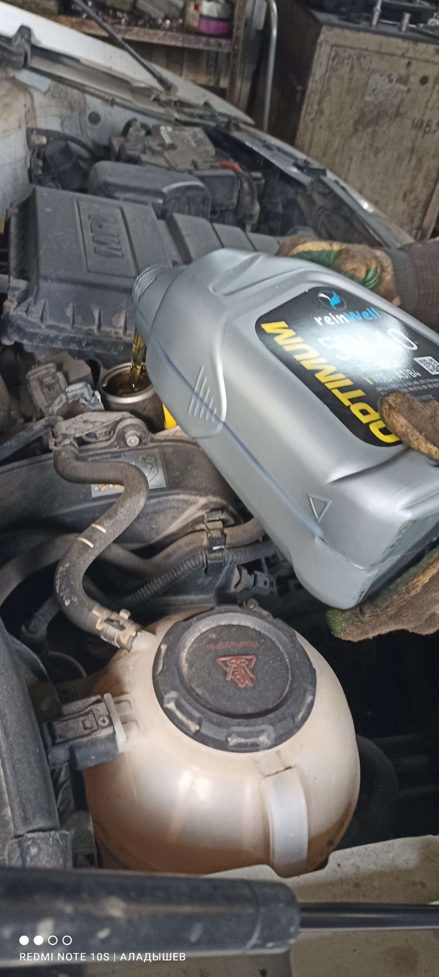 ТО Фольксваген Поло Седан 195 000. Масло REINWELL. Фильтр от Мавико ...