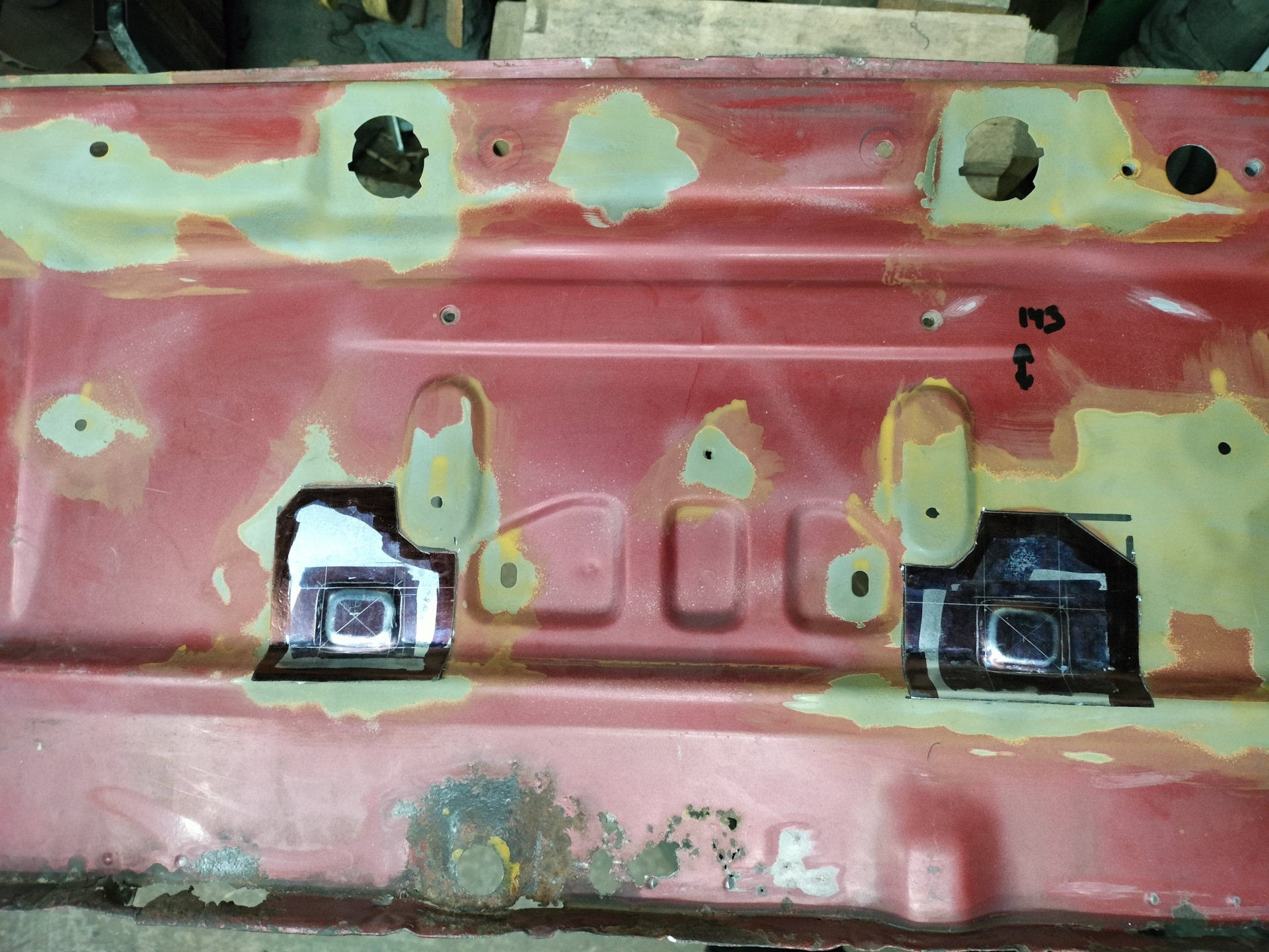 Кузовной ремонт 37: Верхняя задняя панель. — Nissan Skyline (C210), 2 л ...