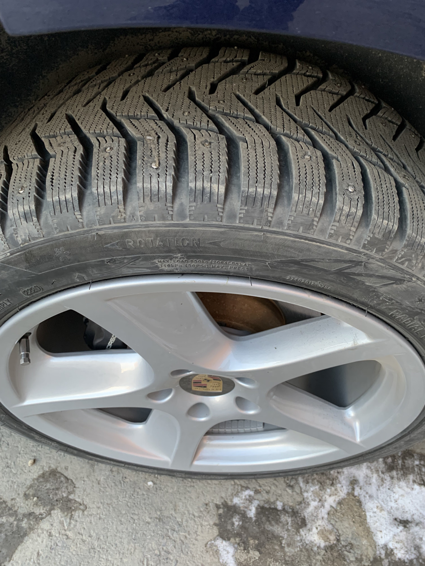 Смена обуви — Porsche Cayenne (1G) 955/957, 3,6 л, 2007 года | колёсные ...