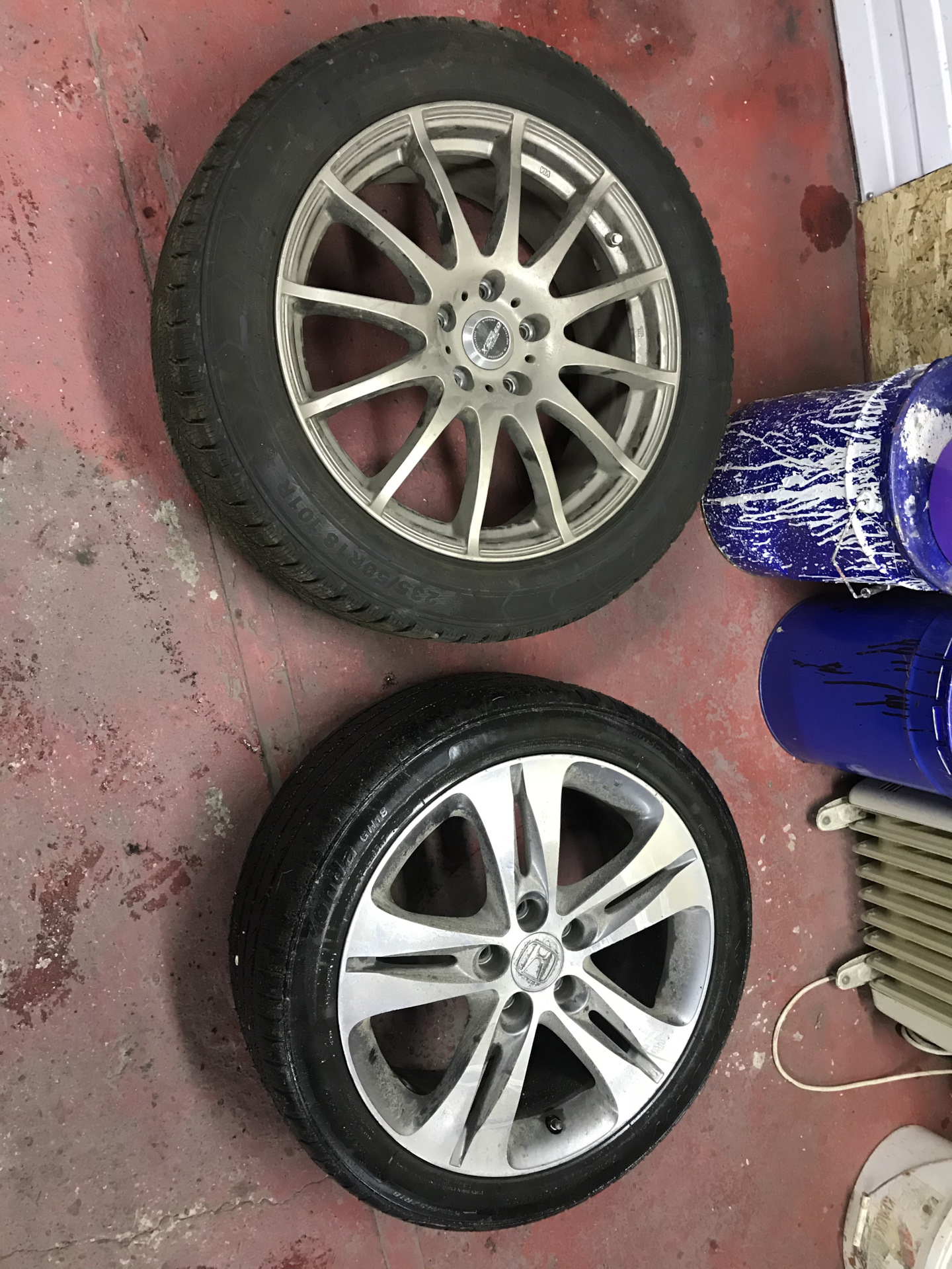 Переобувка и установка проставок на заднюю ось) — Honda Accord (8G), 2 ...