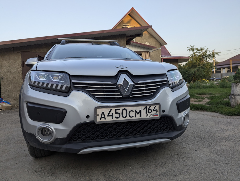 Поставил линзованные фары на Sandero Stepway 2 — Renault Sandero ...