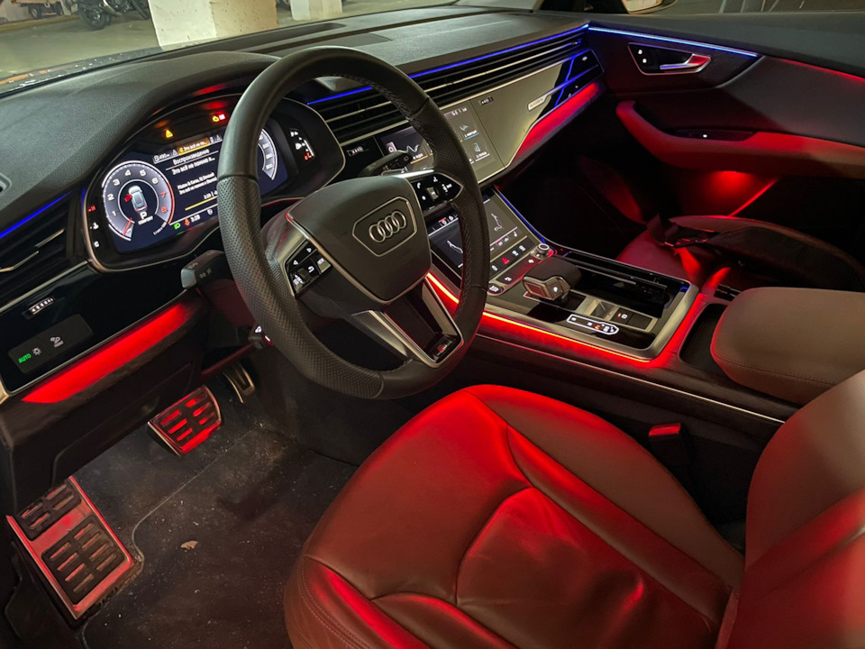 Амбиентная подсветка — Audi Q8, 3 л, 2018 года | тюнинг | DRIVE2