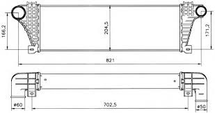 РАДИАТОР ИНТЕРКУЛЕРА 630 x 220 x 63 mm на Alfa Romeo 147. | 5 000 ₽ в ...