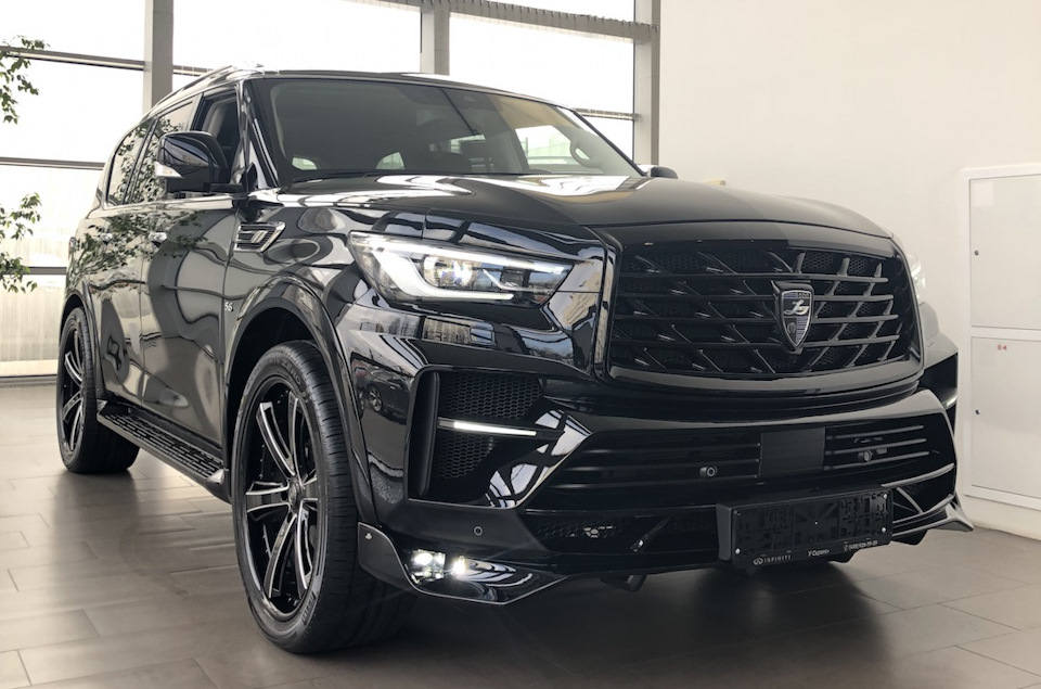 Черный QX80 Missuro в УСервис+ на Ярославке — Larte Design на DRIVE2