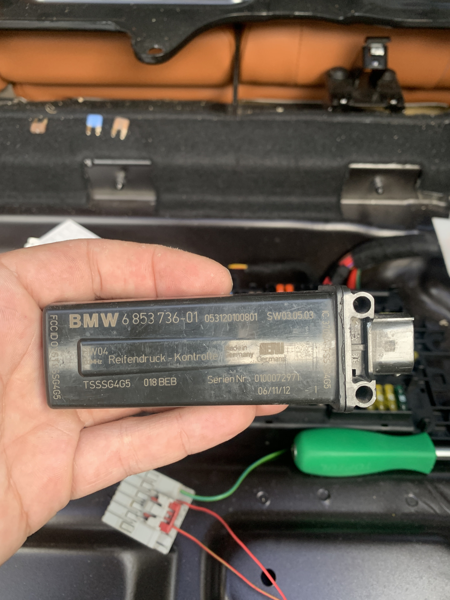 #8 Дооснащение RDC (S2VBA) ч.1 — BMW 3 series Gran Turismo (F34), 2 л ...