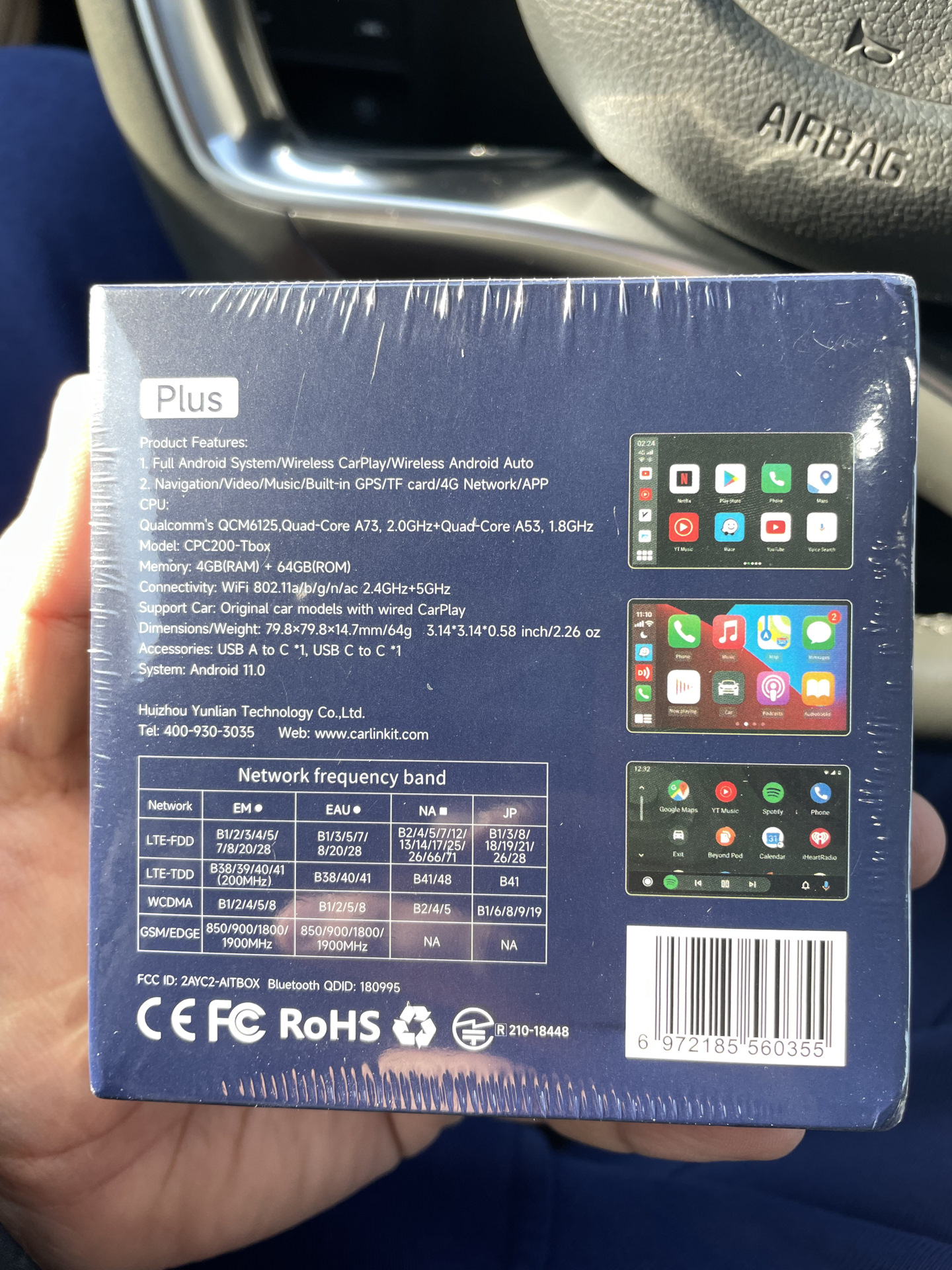 Carlinkit carplay qcm6125