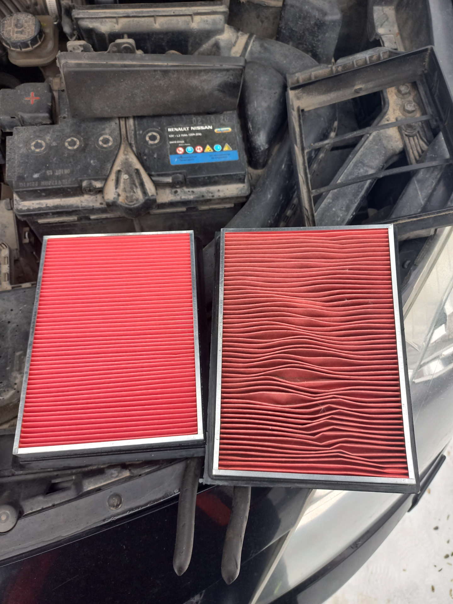 Замена масла в ДВС — Renault Koleos (1G), 2,5 л, 2010 года | плановое ...