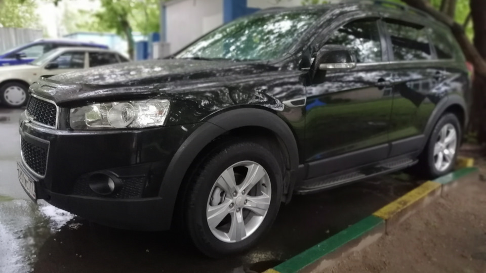 Две сплошные и езда по выделенной полосе… — Chevrolet Captiva (1G), 2,2 ...