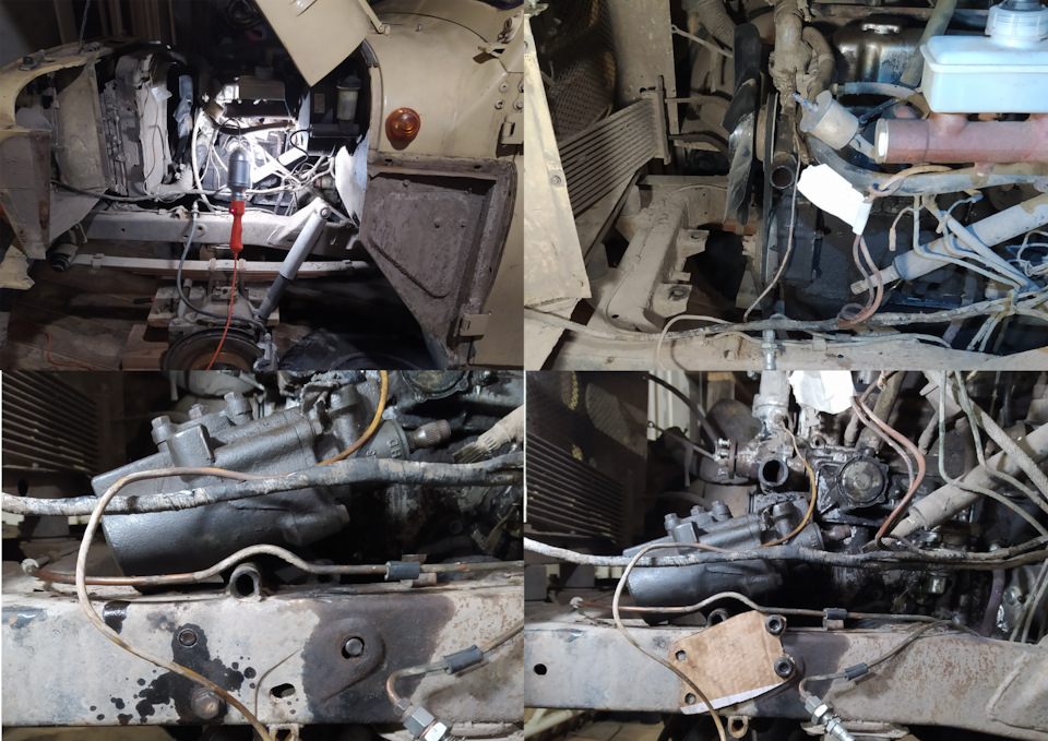 Установка гироусилителя руля от Toyota Prado 78 кузов — УАЗ 469, 2,9 л ...