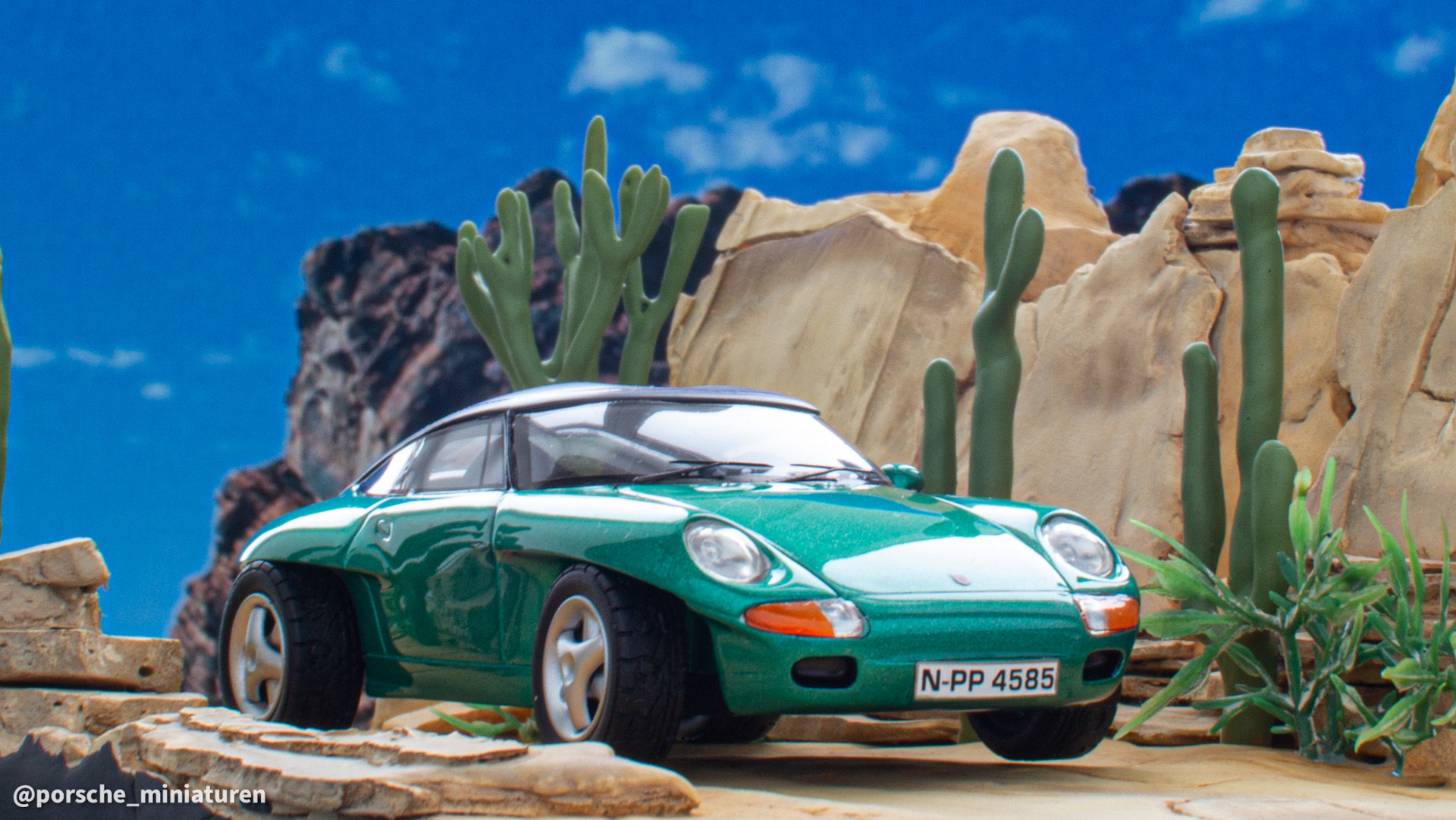 1989 Porsche 911 Panamericana Concept Grünmetallic (NEO Scale Models) 1:43  — Сообщество «Масштабные Модели» на DRIVE2