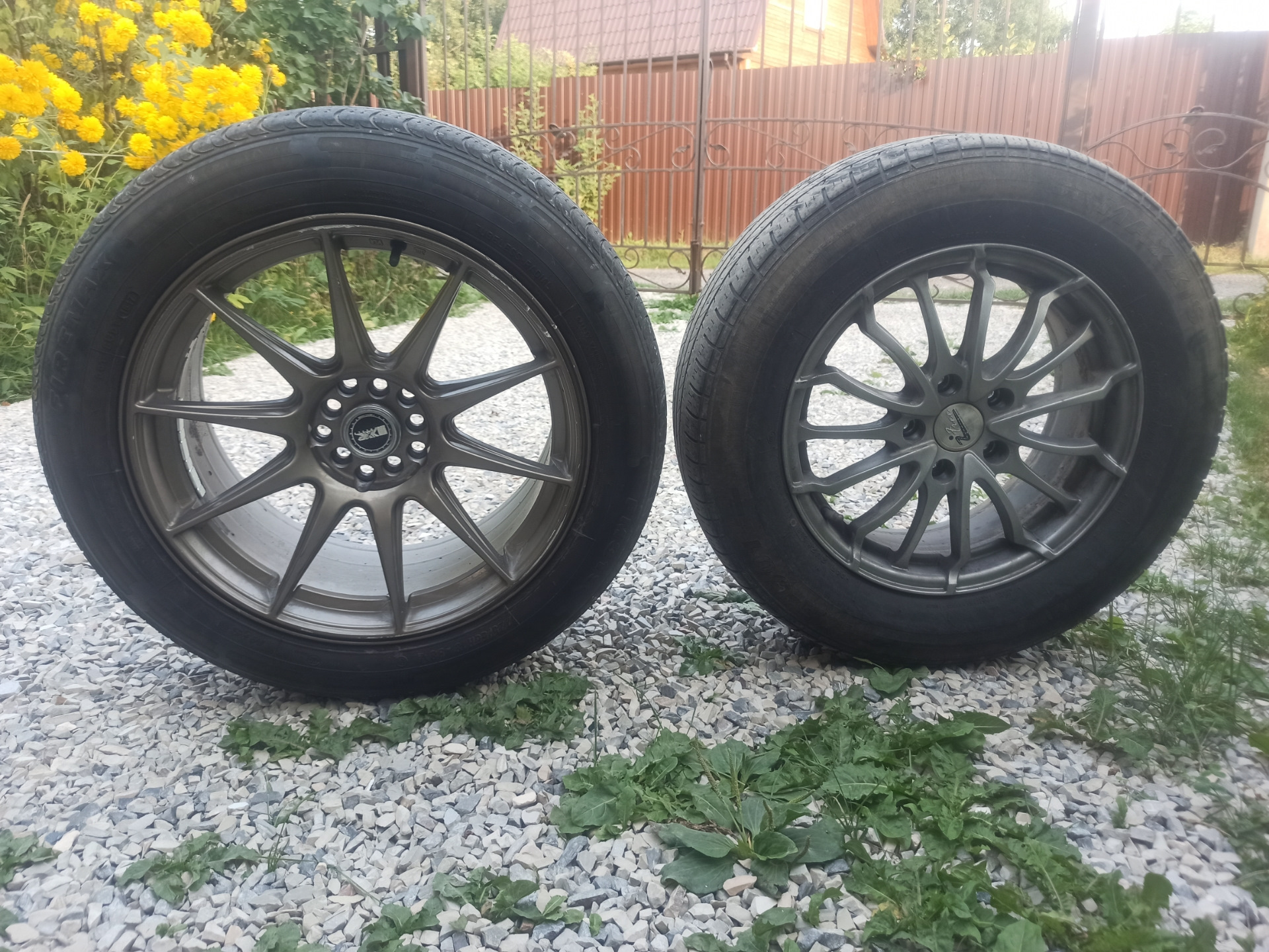Диски XXR527 r18 — Mitsubishi Outlander (1G), 2,4 л, 2006 года ...