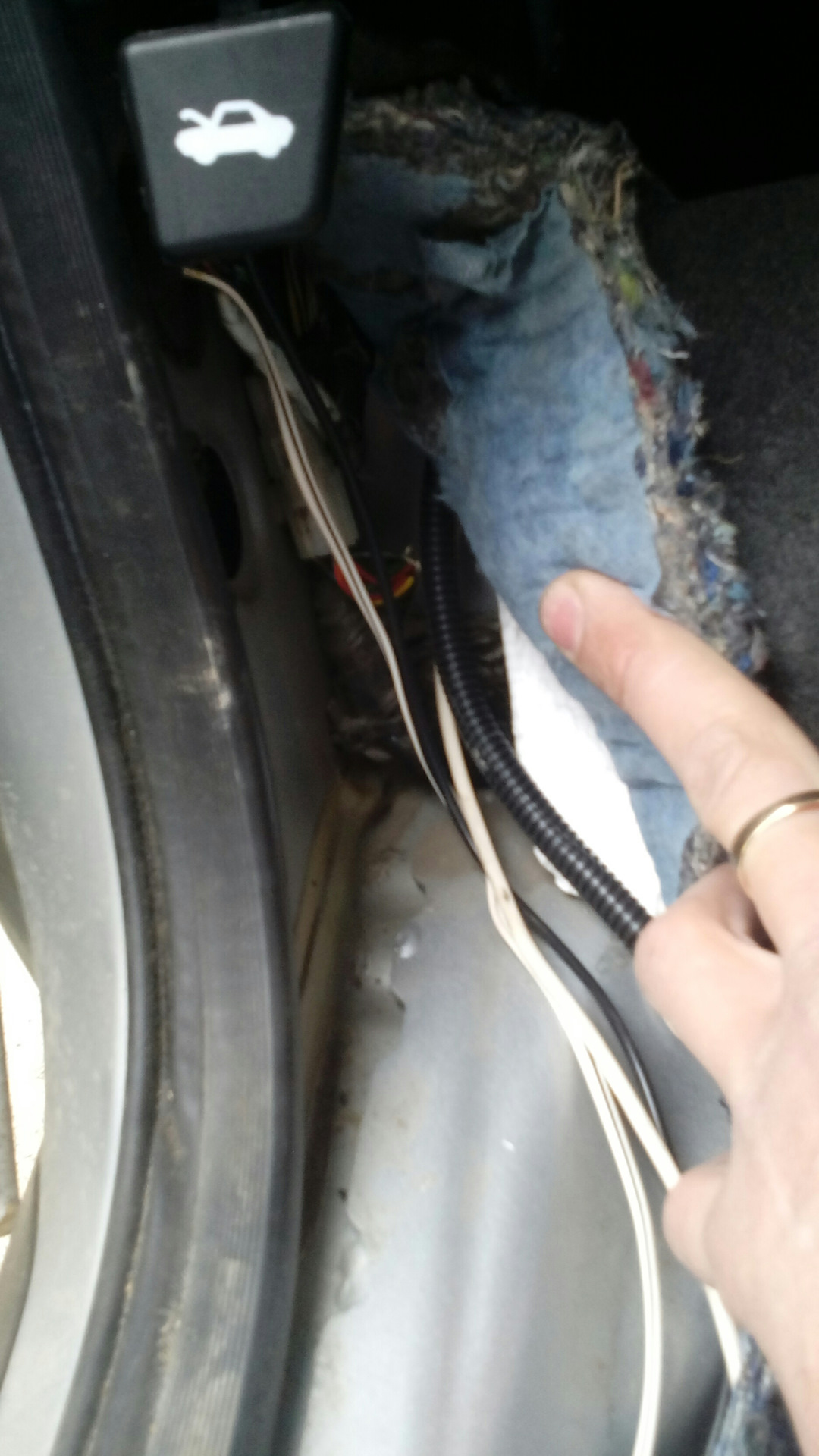 Дополнительная кнопка открытия багажника. — Lada Приора хэтчбек, 1,6 л ...