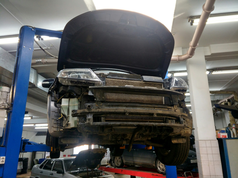 Установка доп радиатора акпп + полное ТО — KIA Sorento (2G), 2,4 л ...