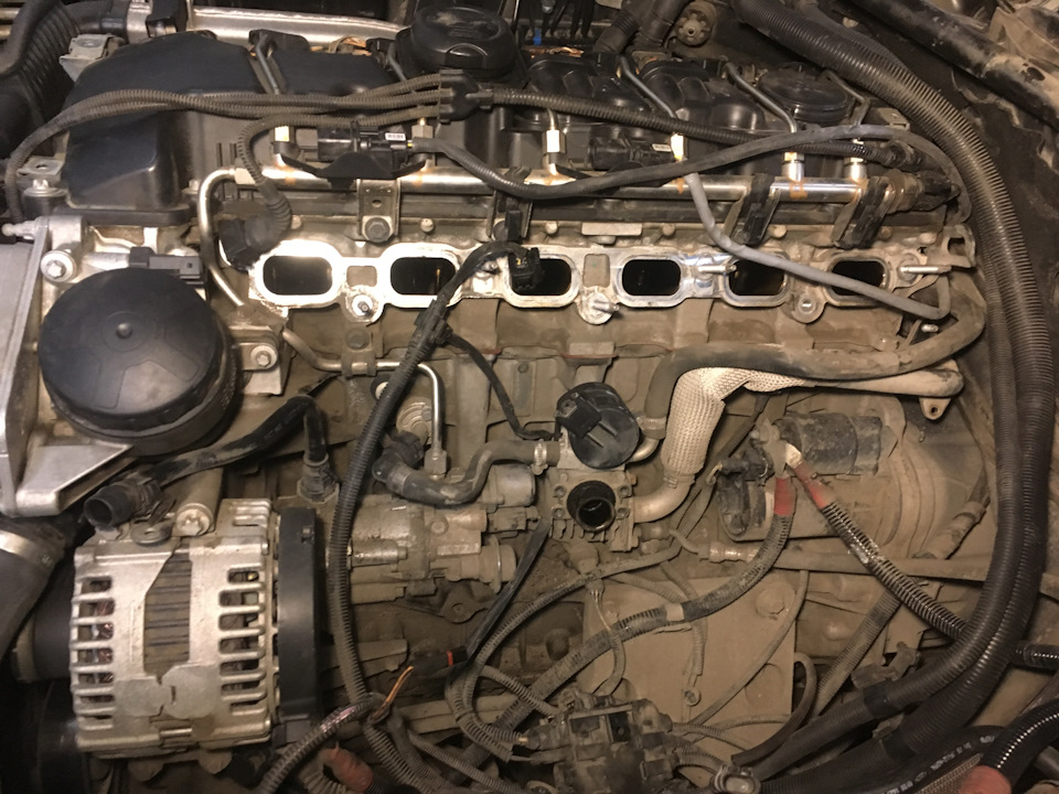 Бмв двигатель n57 как снять тнвд Замена ТНВД N53 - BMW 5 series, 3.0 л., 2009 года на DRIVE2